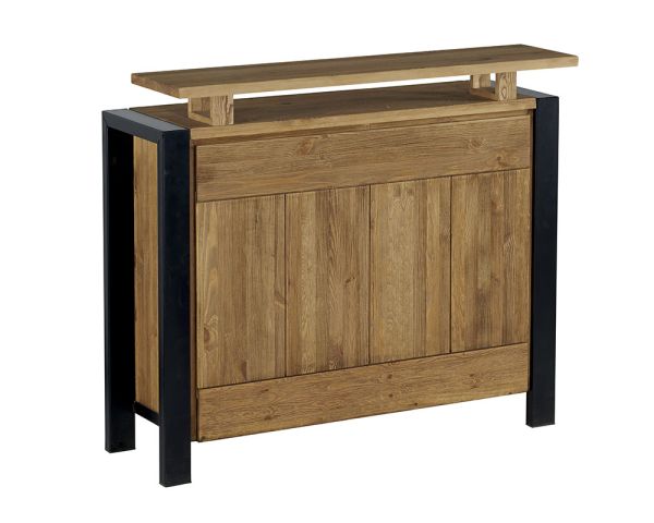 Meuble bar en bois massif