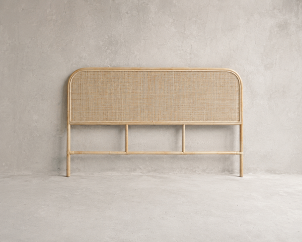 Tête de lit en rotin style naturel et épuré "Solira" 160 cm