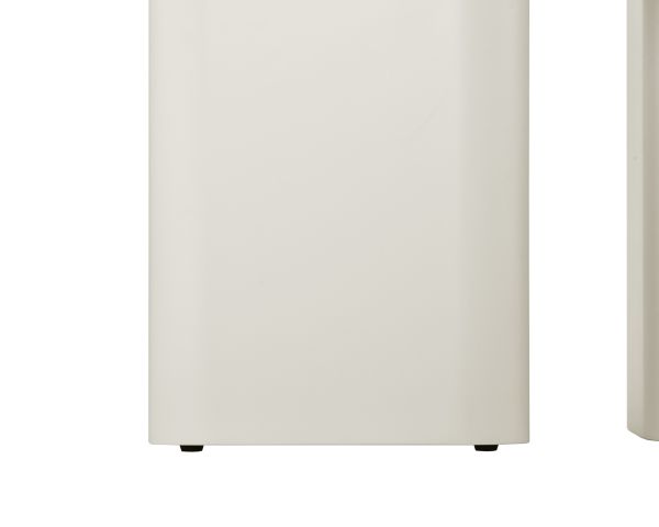 Table de repas contemporaine ronde 120 cm coloris crème "Odyna"