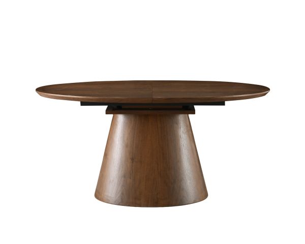 Table de repas extensible 160–200 cm teinte noyer "Oria" forme ovale