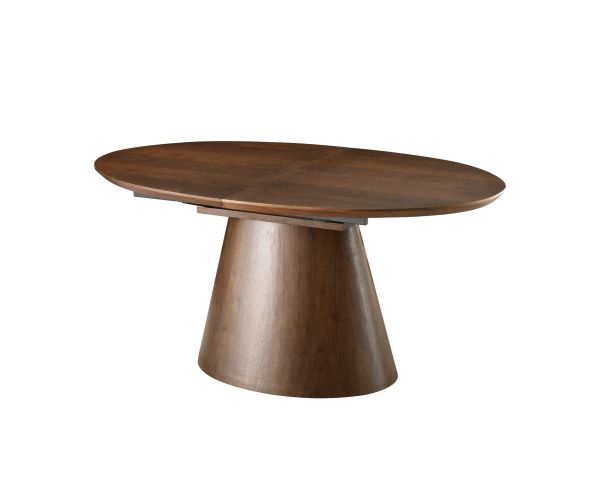 Table de repas extensible 160–200 cm teinte noyer "Oria" forme ovale