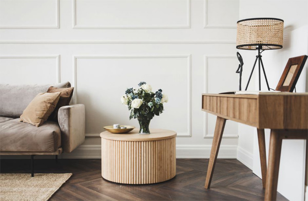 Meuble en bois de style scandinave