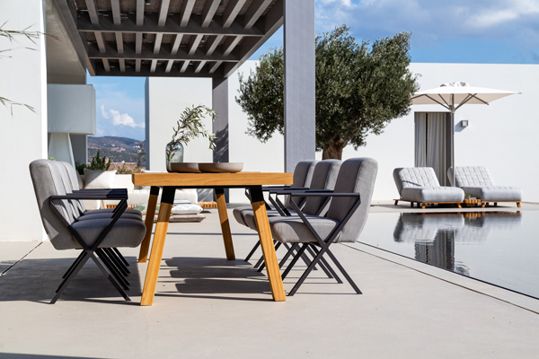 Table de jardin en teck massif